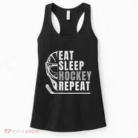 Eat Sleep Hockey Repeat Women's Tank Top thumb 0