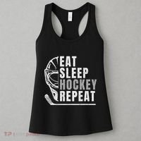 Eat Sleep Hockey Repeat Women's Tank Top thumb 3