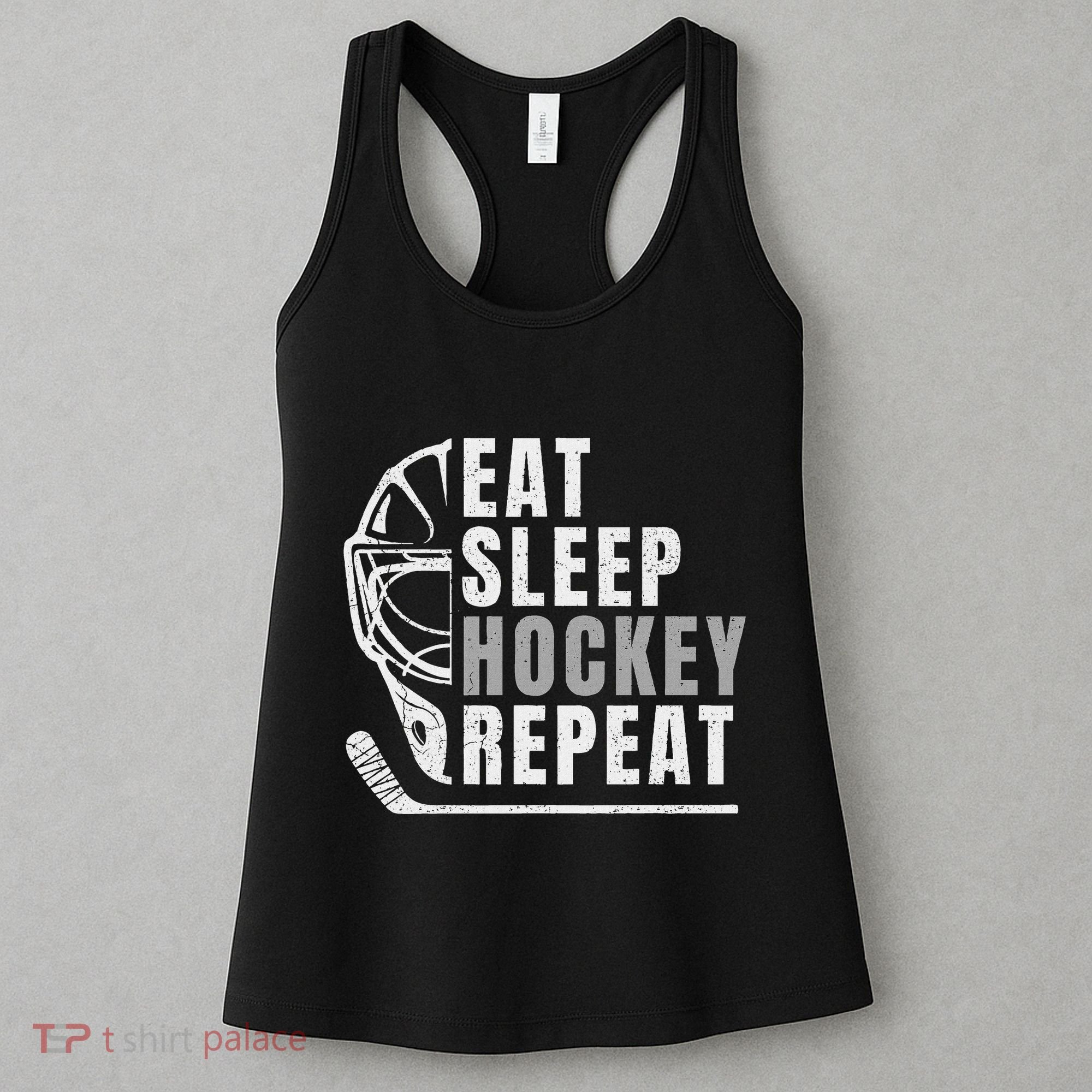 Eat Sleep Hockey Repeat Women's Tank Top