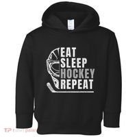Eat Sleep Hockey Repeat Toddler Hoodie thumb 0