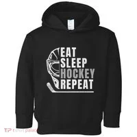 Eat Sleep Hockey Repeat Toddler Hoodie thumb 0