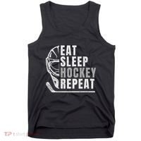 Eat Sleep Hockey Repeat Tank Top thumb 0