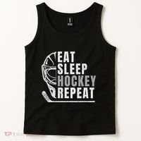 Eat Sleep Hockey Repeat Tank Top thumb 2