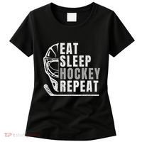 Eat Sleep Hockey Repeat Women's T-Shirt thumb 0