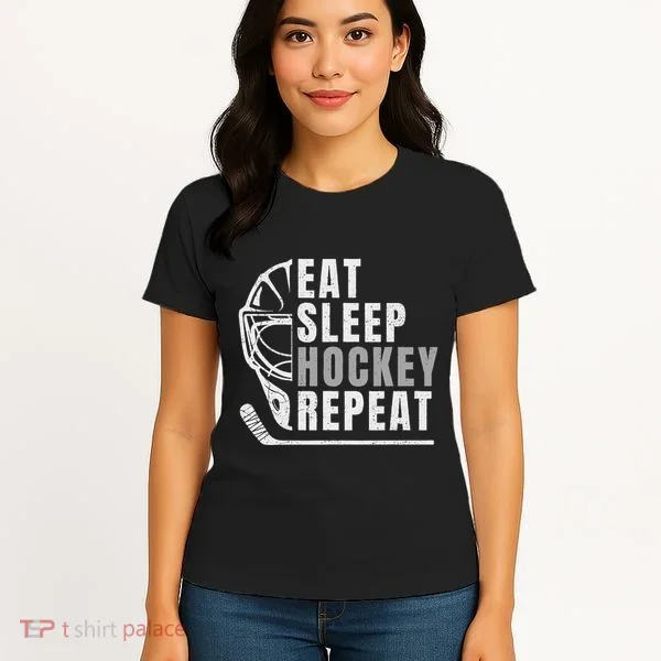 Eat Sleep Hockey Repeat Women's T-Shirt