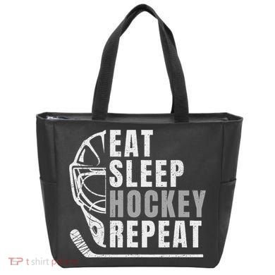 Eat Sleep Hockey Repeat Tote Bag