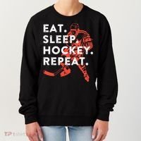 Eat Sleep Hockey Repeat Gift TShirt Women's Sweatshirt thumb 0