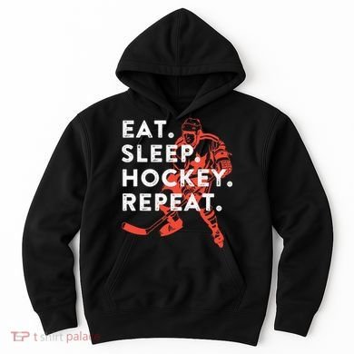 Eat Sleep Hockey Repeat Gift TShirt Hoodie