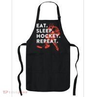 Eat Sleep Hockey Repeat Gift TShirt Apron thumb 0