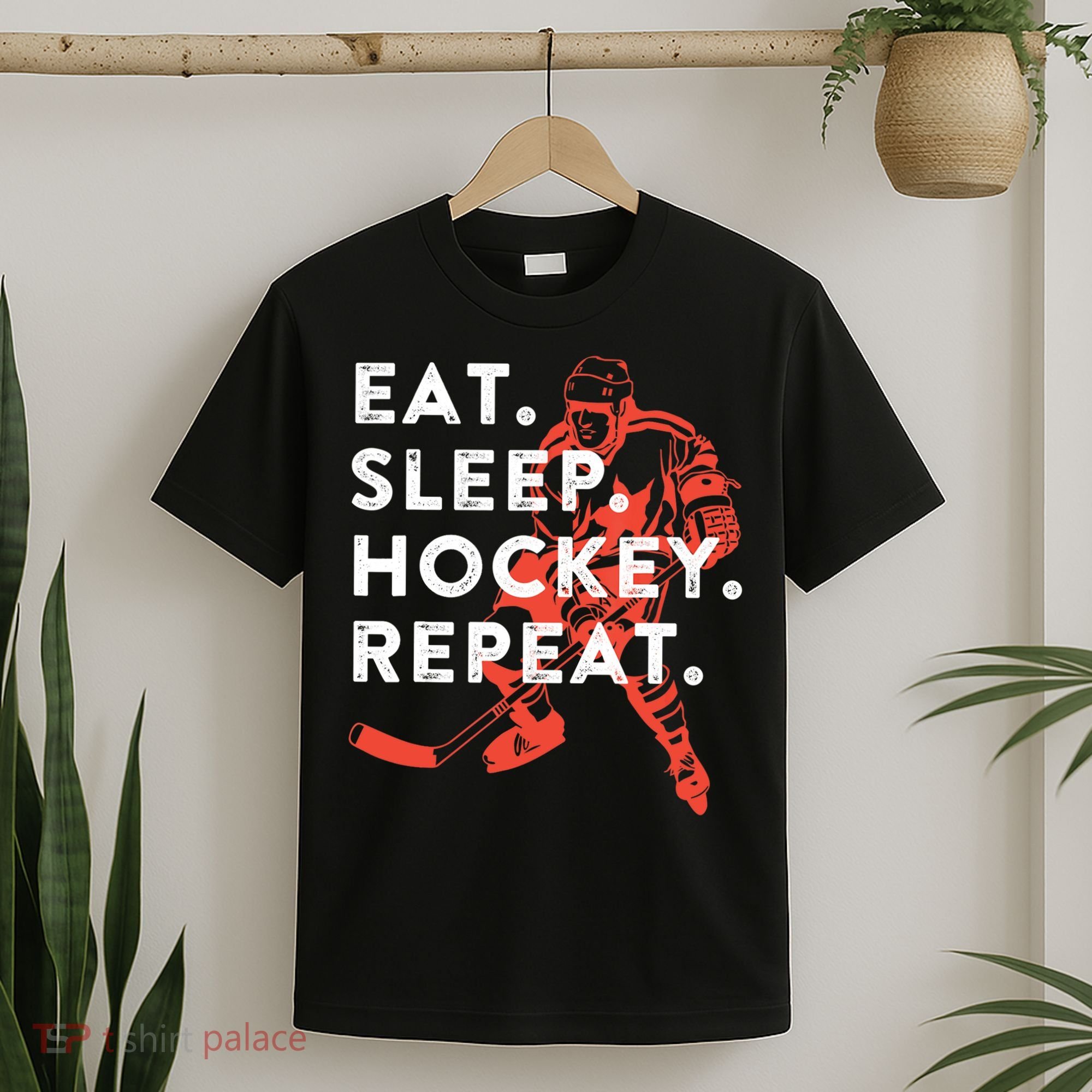 Eat Sleep Hockey Repeat Gift TShirt T-Shirt