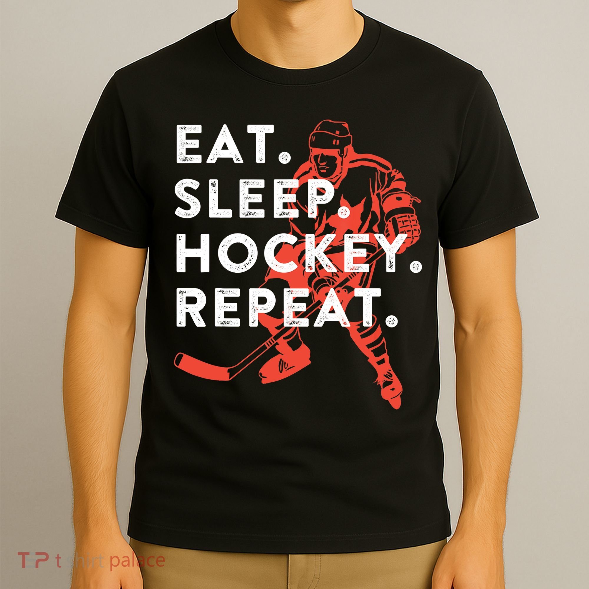 Eat Sleep Hockey Repeat Gift TShirt T-Shirt