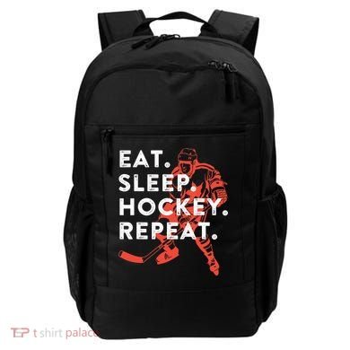 Eat Sleep Hockey Repeat Gift TShirt Backpack