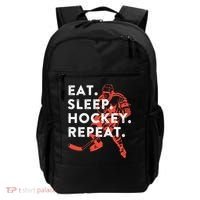 Eat Sleep Hockey Repeat Gift TShirt Backpack thumb 0