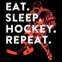 Eat Sleep Hockey Repeat Gift TShirt Ornament thumb 1
