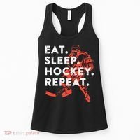 Eat Sleep Hockey Repeat Gift TShirt Women's Tank Top thumb 0