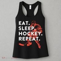 Eat Sleep Hockey Repeat Gift TShirt Women's Tank Top thumb 3