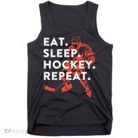 Eat Sleep Hockey Repeat Gift TShirt Tank Top thumb 0