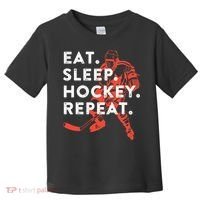 Eat Sleep Hockey Repeat Gift TShirt Toddler T-Shirt thumb 0