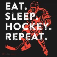Eat Sleep Hockey Repeat Gift TShirt Kids T-Shirt thumb 4
