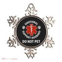 Emotional Support Husband Do Not Pet Ornament thumb 0