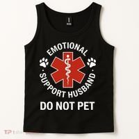 Emotional Support Husband Do Not Pet Tank Top thumb 2