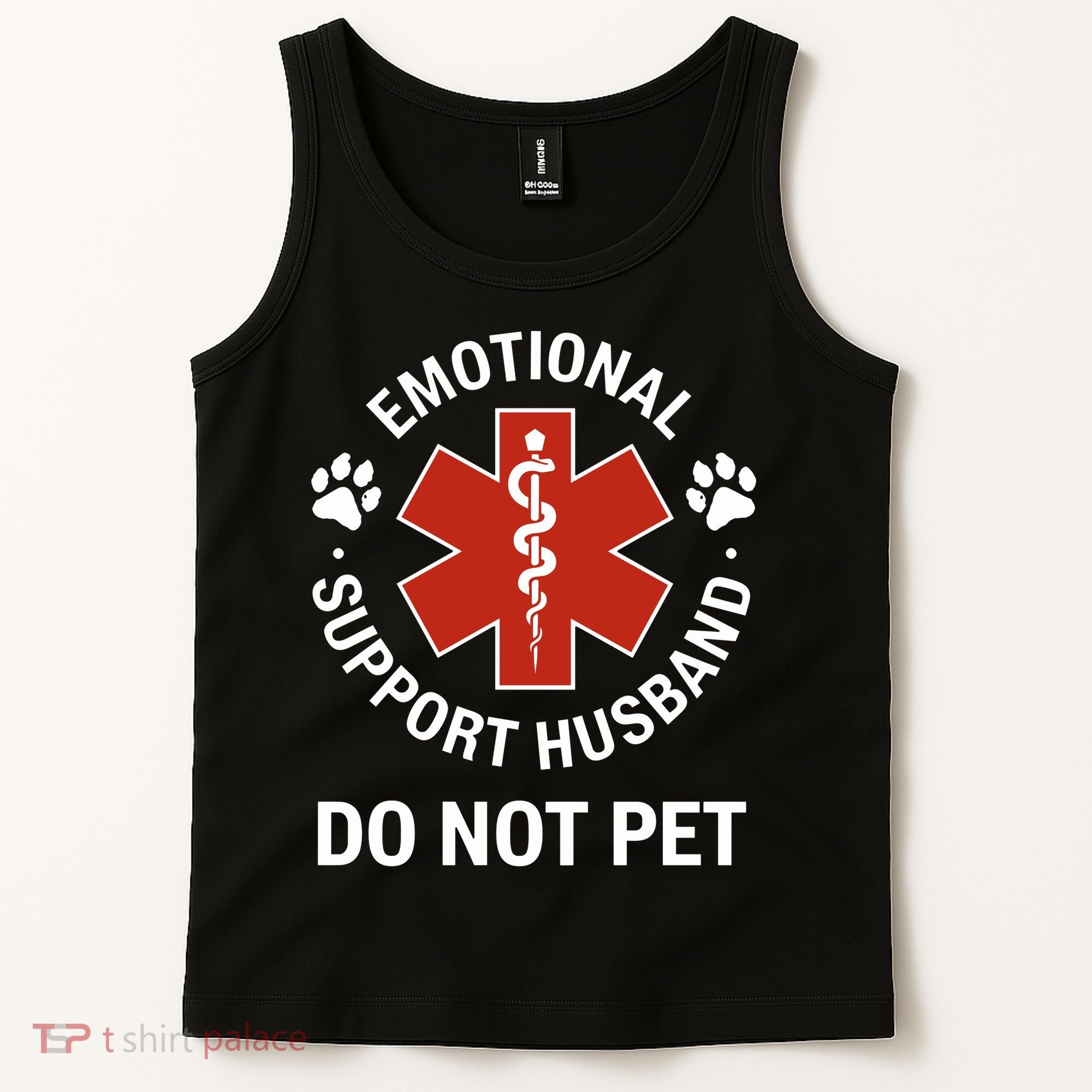 Emotional Support Husband Do Not Pet Tank Top