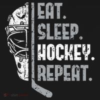 Eat Sleep Hockey Repeat Ice Hockey Women's Hoodie thumb 2