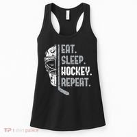 Eat Sleep Hockey Repeat Ice Hockey Women's Tank Top thumb 0