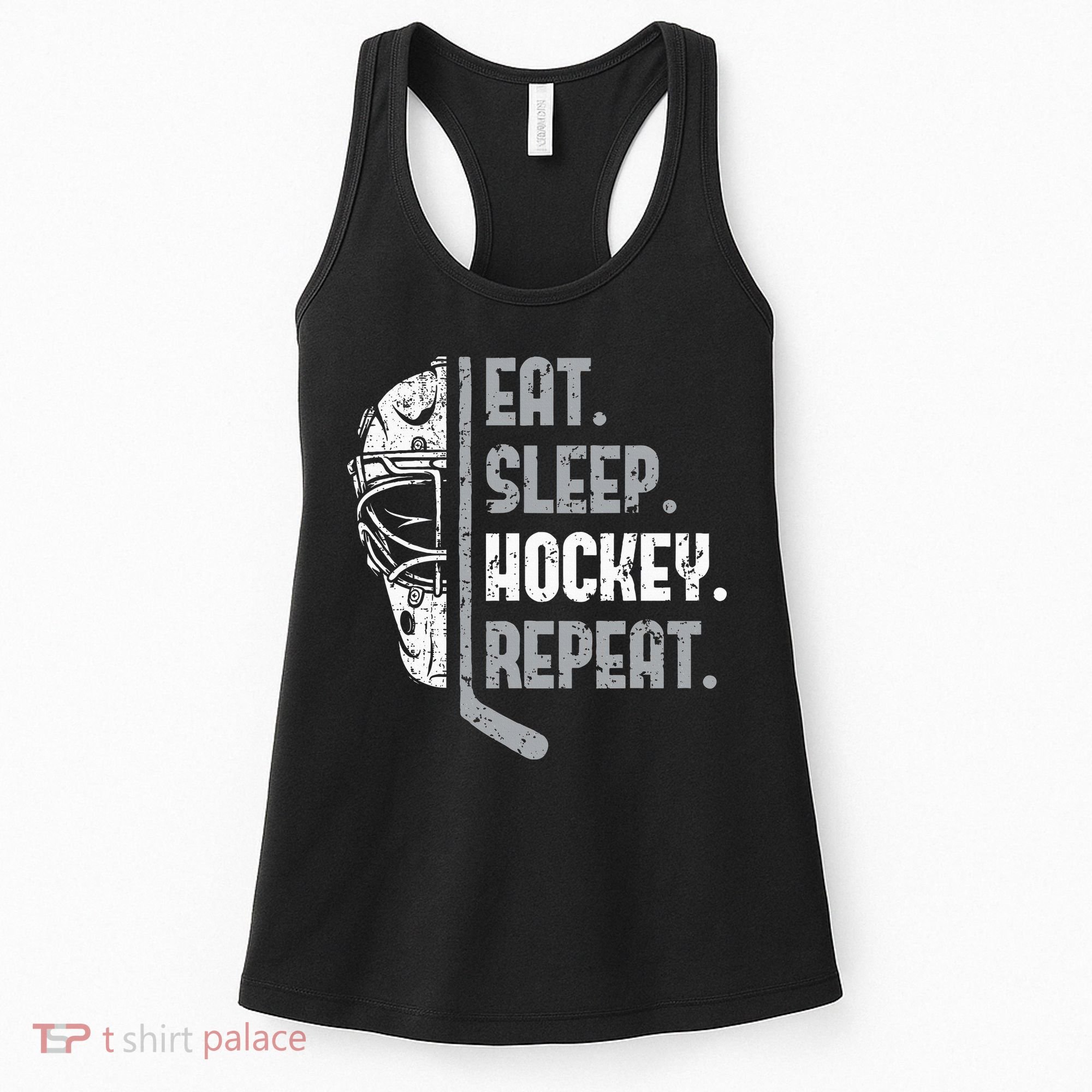 Eat Sleep Hockey Repeat Ice Hockey Women's Tank Top