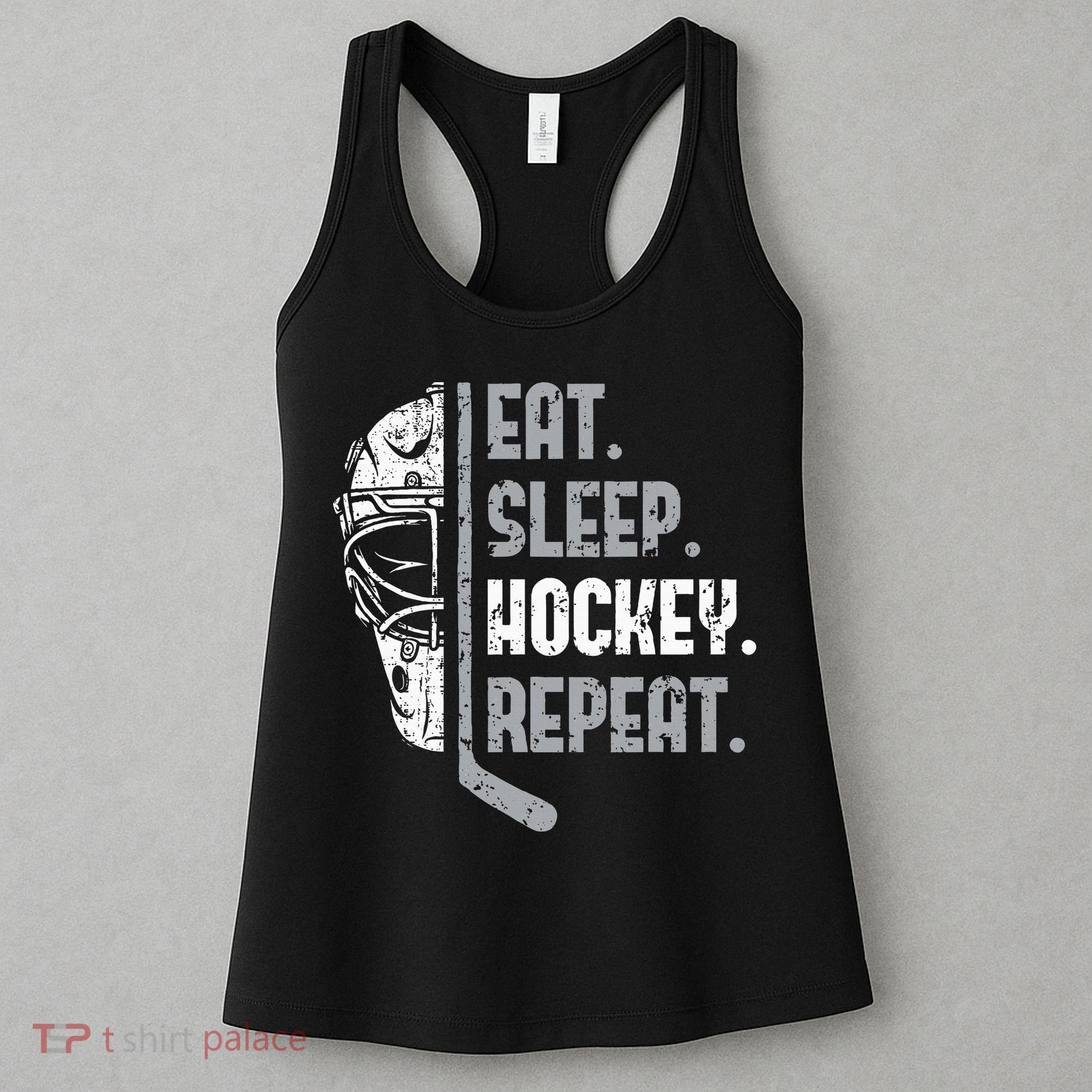 Eat Sleep Hockey Repeat Ice Hockey Women's Tank Top