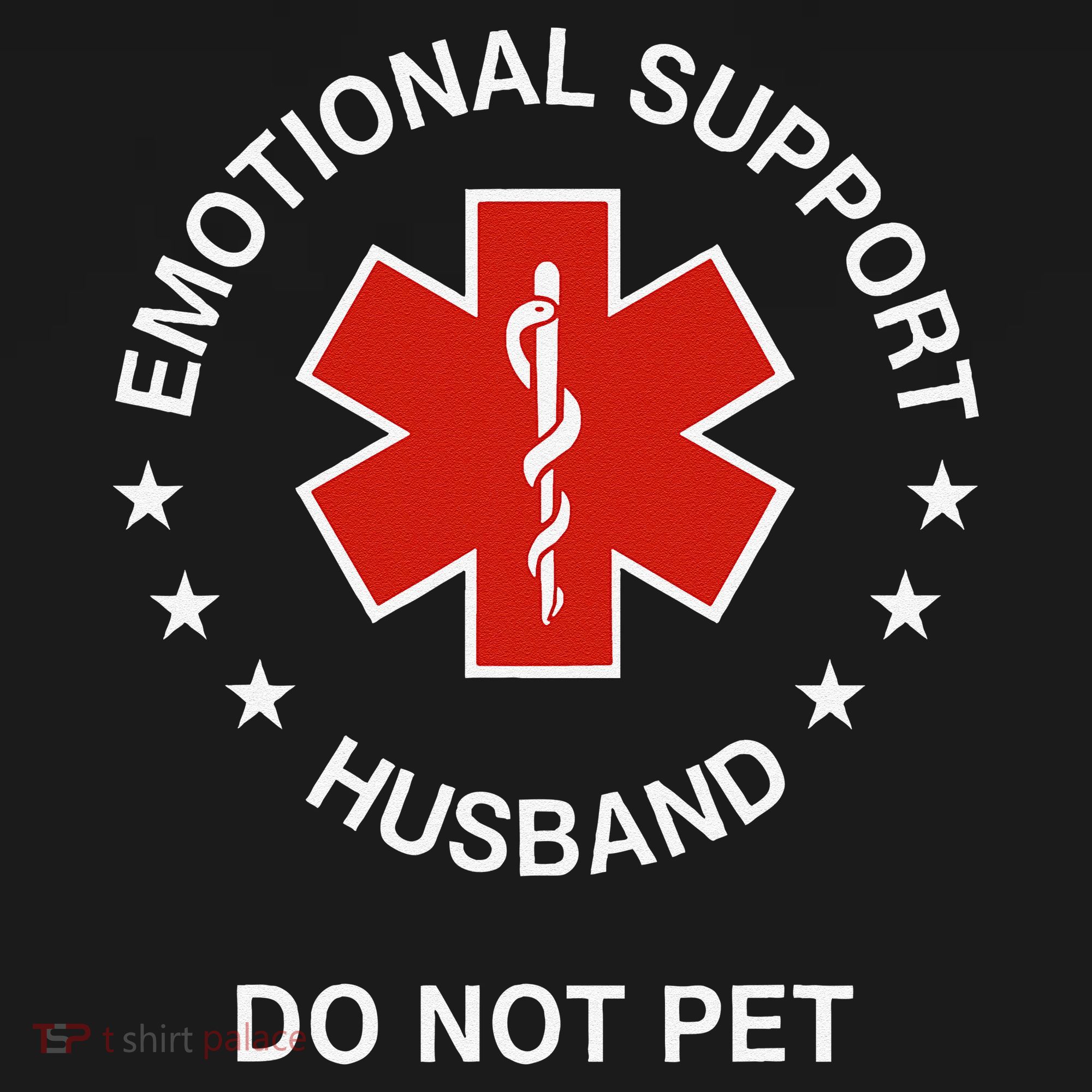 Emotional Support Husband Do Not Pet Funny Husband Dad Joke Coaster