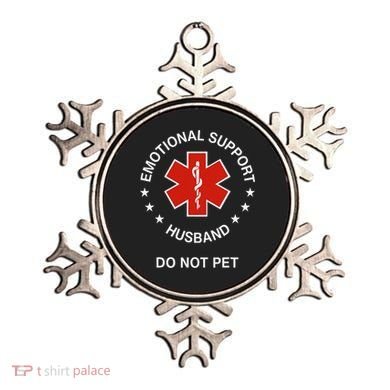 Emotional Support Husband Do Not Pet Funny Husband Dad Joke Ornament