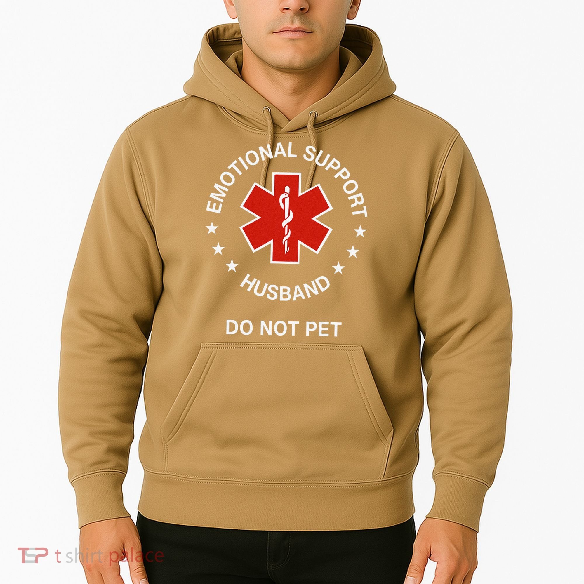 Emotional Support Husband Do Not Pet Funny Husband Dad Joke Hoodie