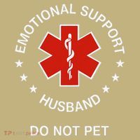 Emotional Support Husband Do Not Pet Funny Husband Dad Joke Hoodie thumb 7
