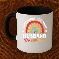 Emotional Support Husband Do Not Pet Coffee Mug thumb 2