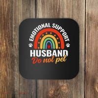 Emotional Support Husband Do Not Pet Coaster thumb 0