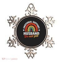 Emotional Support Husband Do Not Pet Ornament thumb 0