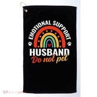 Emotional Support Husband Do Not Pet Golf Towel thumb 0
