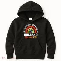 Emotional Support Husband Do Not Pet Kids Hoodie thumb 0