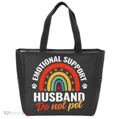 Emotional Support Husband Do Not Pet Tote Bag