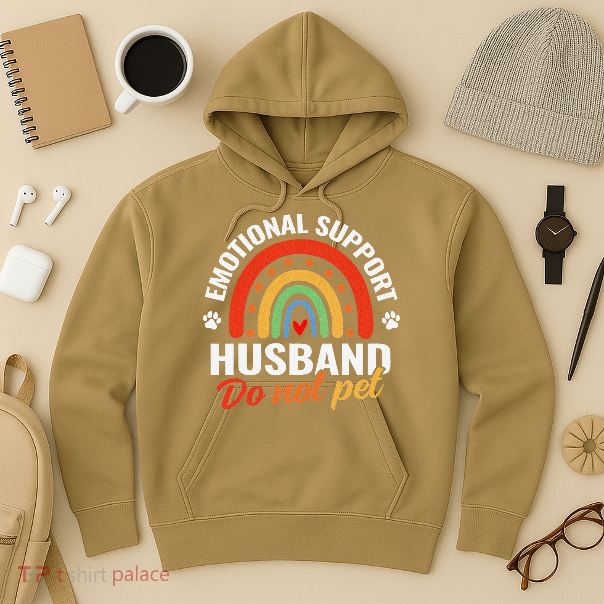 Emotional Support Husband Do Not Pet Hoodie