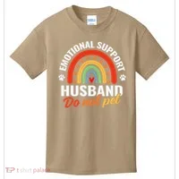 Emotional Support Husband Do Not Pet Kids T-Shirt thumb 0