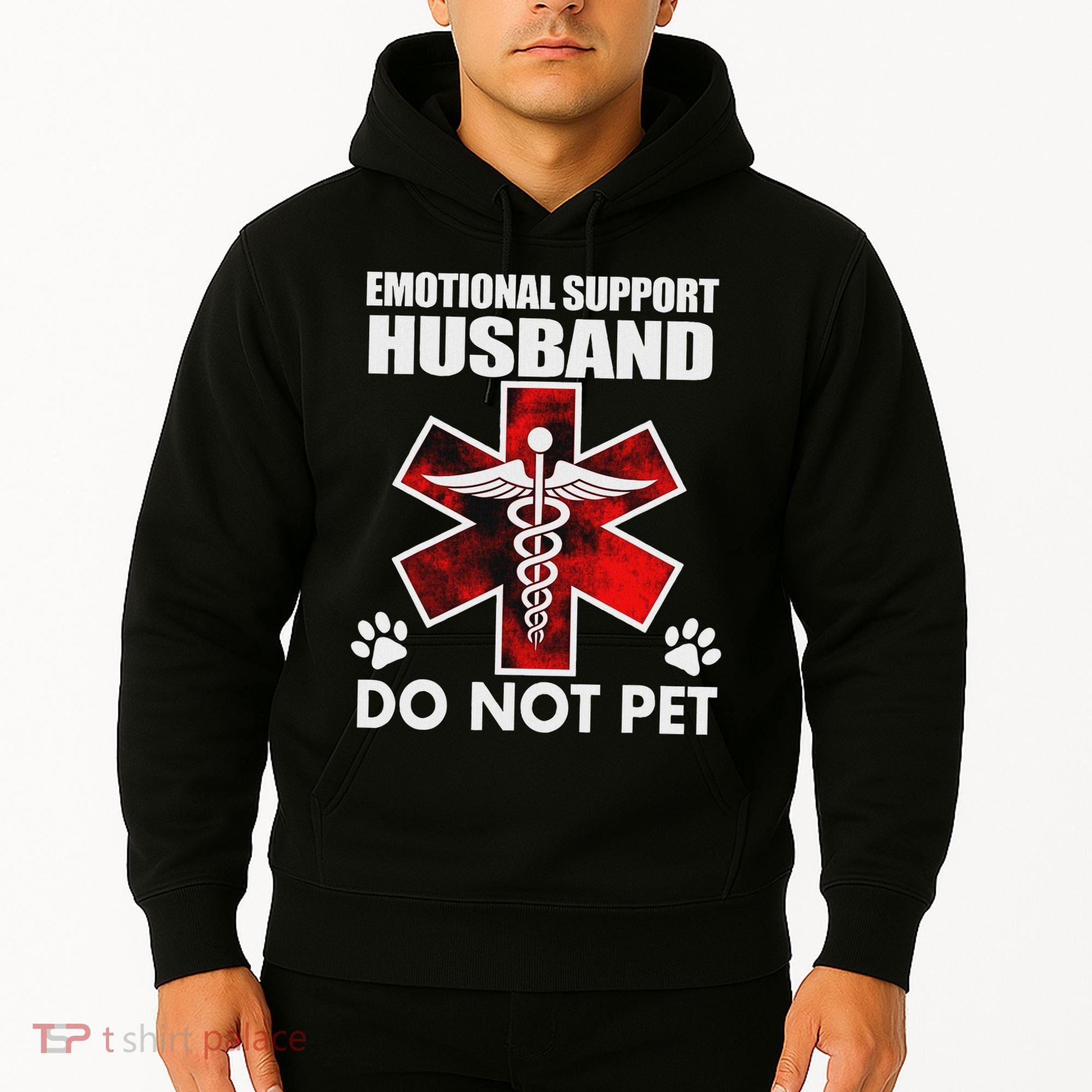 Emotional Support Husband Do Not Pet Hoodie