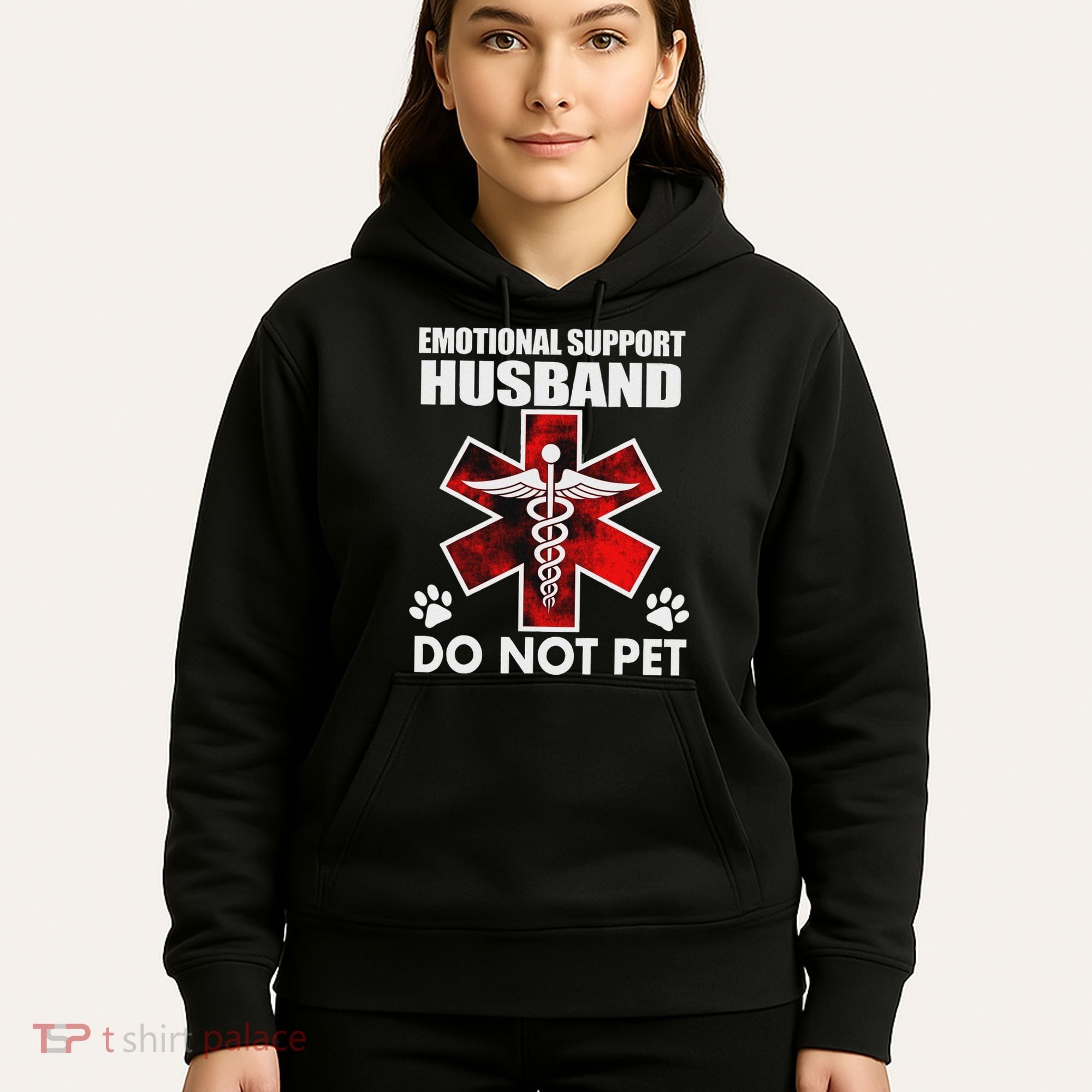 Emotional Support Husband Do Not Pet Hoodie