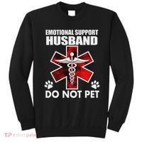 Emotional Support Husband Do Not Pet Sweatshirt thumb 0