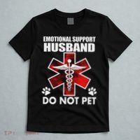 Emotional Support Husband Do Not Pet T-Shirt thumb 5