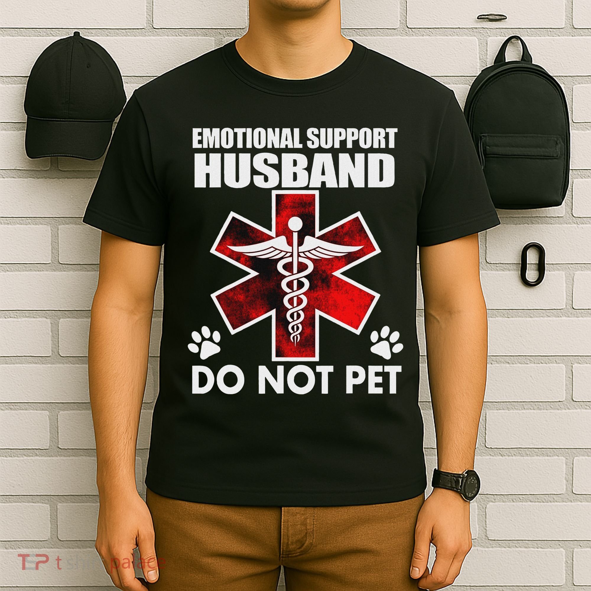 Emotional Support Husband Do Not Pet T-Shirt