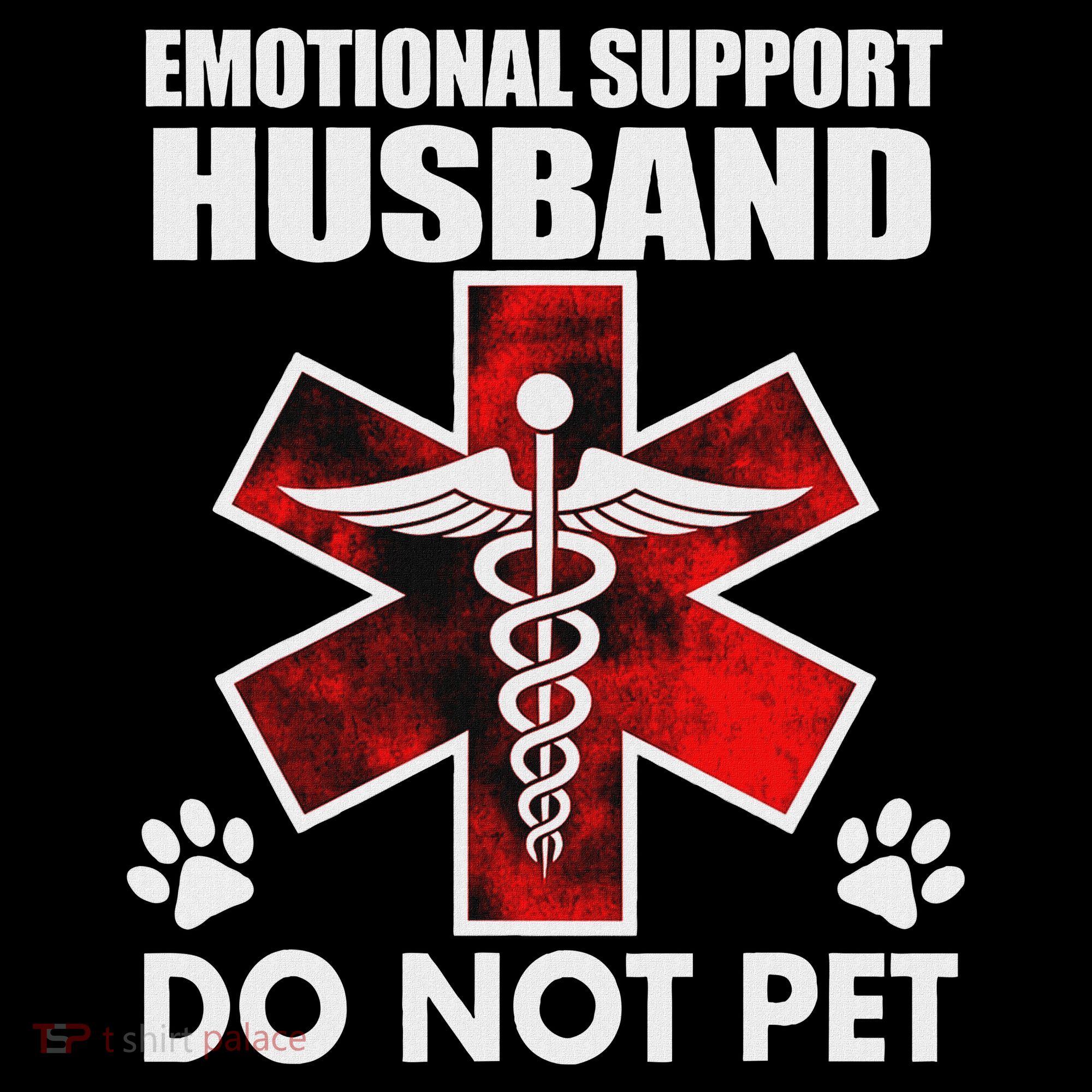 Emotional Support Husband Do Not Pet Coaster