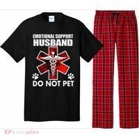 Emotional Support Husband Do Not Pet Pajama Set thumb 0