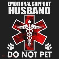Emotional Support Husband Do Not Pet Tumbler thumb 3